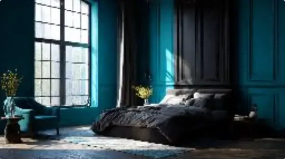 bleu-paon-mur